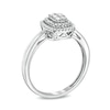 Thumbnail Image 2 of Previously Owned - 1/4 CT. TW. Composite Diamond Rectangle Frame Vintage-Style Ring in 10K White Gold