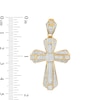 Thumbnail Image 2 of Previously Owned - 5/8 CT. T.W. Diamond Gothic-Style Cross Charm in 10K Gold