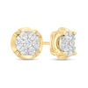 Thumbnail Image 1 of Previously Owned - 1/4 CT. T.W. Multi-Diamond Stud Earrings in 10K Two-Tone Gold