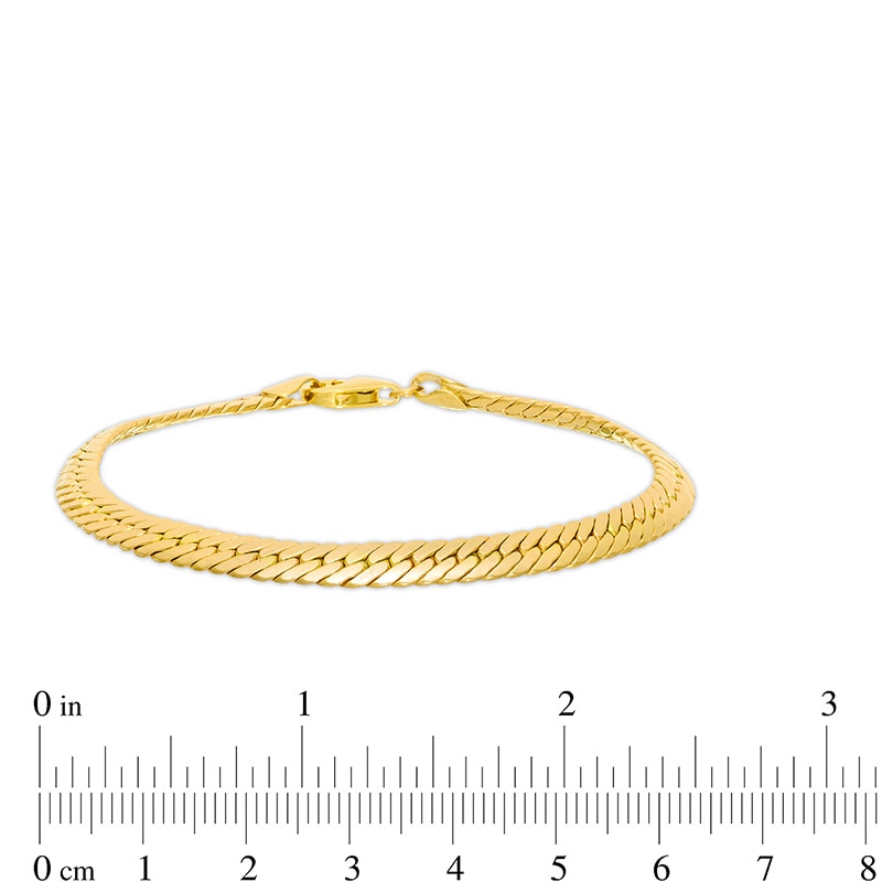 Main Image 3 of Previously Owned - 5.0mm Cuban Snake Chain Bracelet in Hollow 10K Gold - 7.5"