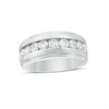 Thumbnail Image 1 of Previously Owned - 1-1/2 CT. T.W. Diamond Nine Stone Wedding Band in 10K White Gold