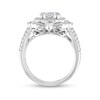 Thumbnail Image 3 of Previously Owned - 1-1/4 CT. T.W. Multi-Diamond Double Cushion-Shaped Frame Twist Shank Engagement Ring in 14K White Gold