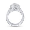 Thumbnail Image 3 of Previously Owned - 2 CT. T.W. Pear-Shaped Multi-Diamond Three Piece Bridal Set in 14K White Gold