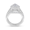 Thumbnail Image 4 of Previously Owned - 2 CT. T.W. Pear-Shaped Multi-Diamond Three Piece Bridal Set in 14K White Gold