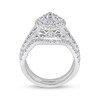Thumbnail Image 5 of Previously Owned - 2 CT. T.W. Pear-Shaped Multi-Diamond Three Piece Bridal Set in 14K White Gold