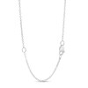 Thumbnail Image 3 of Previously Owned - 1/3 CT. T.W. Diamond Curved Leaf Necklace in 10K White Gold