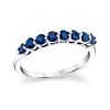 Thumbnail Image 1 of Previously Owned - Blue Sapphire Eight Stone Band in 14K White Gold