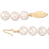 Thumbnail Image 2 of Previously Owned-IMPERIAL® 8.0-9.0mm Freshwater Cultured Pearl Strand Necklace with 14K Gold Fish-Hook Clasp-20"