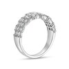 Thumbnail Image 2 of Previously Owned - 1 CT. T.W. Baguette and Round Diamond Alternating Multi-Row Band in 10K White Gold