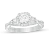 Thumbnail Image 1 of Previously Owned - Vera Wang Love Collection 3/4 CT. T.W. Cushion-Cut Diamond Twist Engagement Ring in 14K White Gold