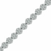 Thumbnail Image 1 of Previously Owned - 5 CT. T.W. Diamond Graduated Flower Bracelet in 14K White Gold