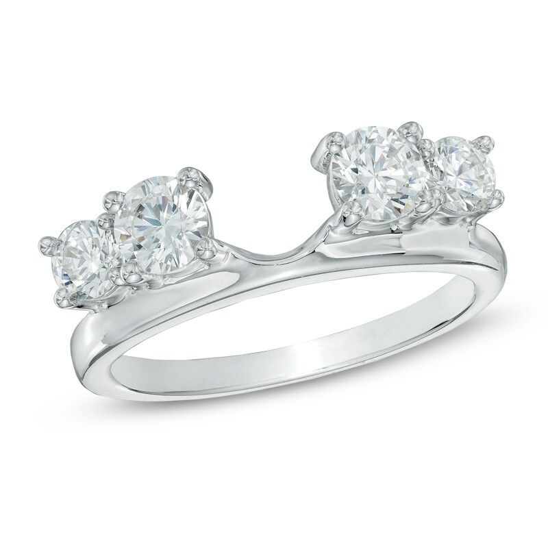Main Image 1 of Previously Owned - 1 CT. T.W. Diamond Solitaire Enhancer in 14K White Gold