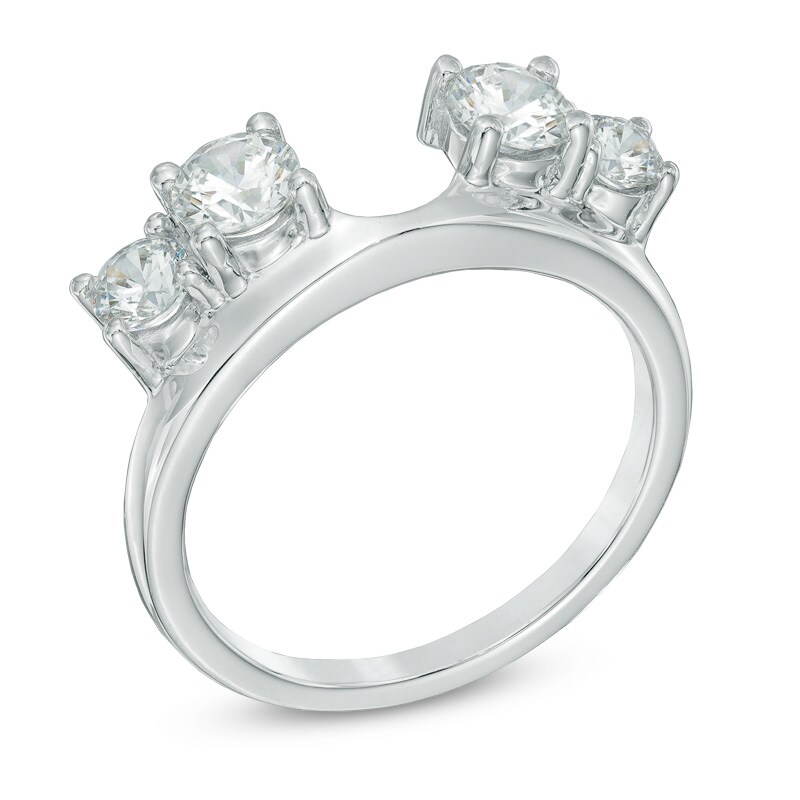 Main Image 2 of Previously Owned - 1 CT. T.W. Diamond Solitaire Enhancer in 14K White Gold