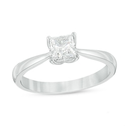 Previously Owned - Love's Destiny by Peoples 1 CT. T.W.  Princess-Cut Diamond Engagement Ring in 14K White Gold