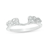 Thumbnail Image 1 of Previously Owned - 1/8 CT. T.W. Diamond Vine Vintage-Style Solitaire Enhancer in 10K White Gold