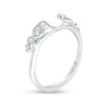 Thumbnail Image 2 of Previously Owned - 1/8 CT. T.W. Diamond Vine Vintage-Style Solitaire Enhancer in 10K White Gold