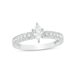 Thumbnail Image 1 of Previously Owned - 1/2 CT. T.W.  Marquise Diamond Filigree Vintage-Style Engagement Ring in 14K White Gold (I/I1)