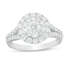 Thumbnail Image 1 of Previously Owned - 1-1/2 CT. T.W. Diamond Double Frame Engagement Ring in 14K White Gold