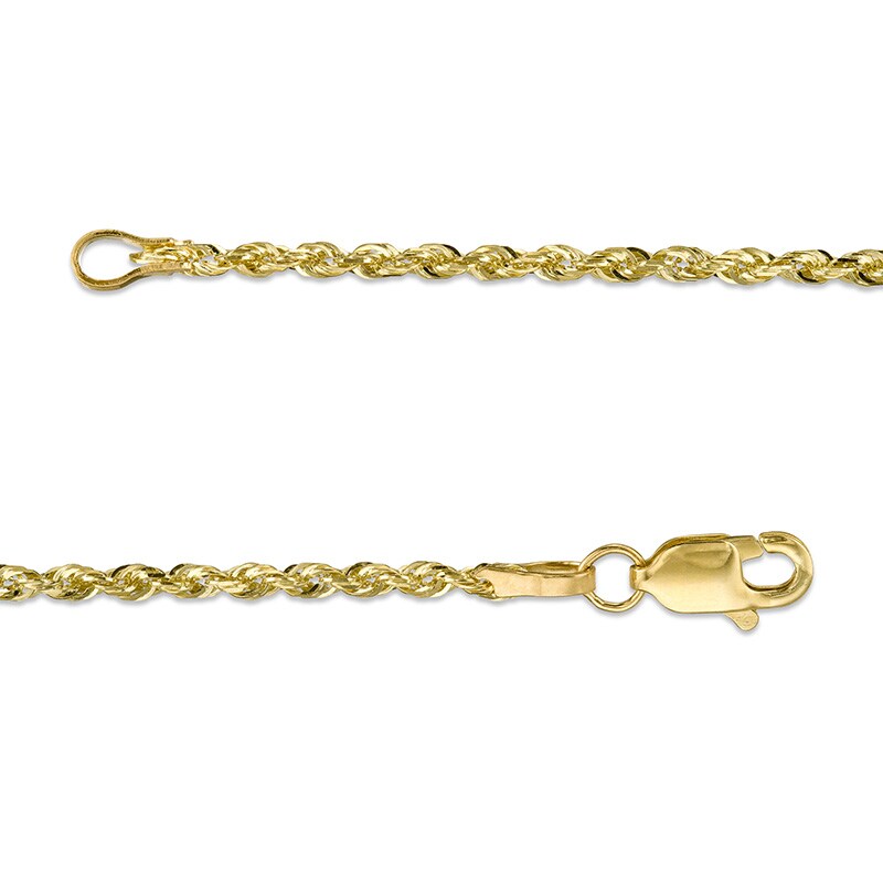 Main Image 4 of Previously Owned - 1.6mm Rope Chain Necklace in Solid 10K Gold - 22"