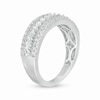 Thumbnail Image 3 of Previously Owned - 1/2 CT. T.W. Baguette and Round Diamond Slant Multi-Row Band in 14K White Gold