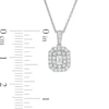 Thumbnail Image 3 of Previously Owned - 1/2 CT. T.W.  Emerald-Cut Lab-Grown Diamond Octagonal Double Frame Pendant in 14K White Gold