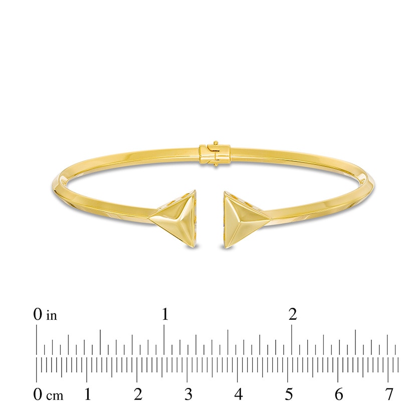Main Image 3 of Previously Owned - Etched Arrow Triangular Geometric Cuff in 10K Gold
