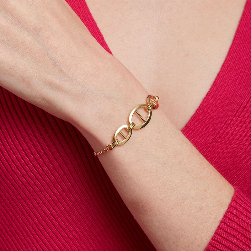 Main Image 2 of Previously Owned - Mariner Link Bracelet in 10K Gold – 7.5"