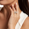 Thumbnail Image 2 of Previously Owned - 3 CT. T.W. Multi-Diamond Bypass Crossover Engagement Ring in 14K Gold (I/I2)