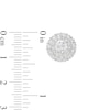 Thumbnail Image 3 of Previously Owned - 2 CT. T.W.  Lab-Grown Diamond Double Frame Stud Earrings in 10K White Gold (F/SI2)