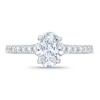 Thumbnail Image 3 of Previously Owned - Royal Asscher® 1 CT. T.W. Oval Diamond Engagement Ring in 14K White Gold
