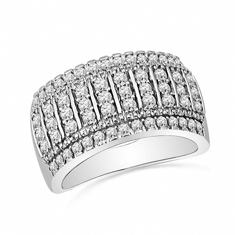 Previously Owned - 1 CT. T.W. Diamond Fashion Band in 10K White Gold