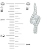 Thumbnail Image 2 of Previously Owned - Ever Us™ 5/8 CT. T.W. Two-Stone Diamond Bypass Hoop Earrings in 14K White Gold