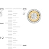 Thumbnail Image 2 of Previously Owned - 1/3 CT. T.W. Multi-Diamond Double Frame Vintage-Style Stud Earrings in 10K Gold