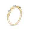 Thumbnail Image 2 of Previously Owned - 1/15 CT. T.W. Diamond Three Stone Beaded Band in 10K Gold
