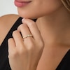 Thumbnail Image 3 of Previously Owned - 1/15 CT. T.W. Diamond Three Stone Beaded Band in 10K Gold
