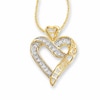 Thumbnail Image 1 of Previously Owned - 1/5 CT. T.W. Diamond &quot;I Love You&quot; Heart Pendant in 10K Gold