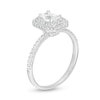 Thumbnail Image 3 of Previously Owned - 3/4 CT. T.W. Emerald-Cut Diamond Double Octagonal Frame Engagement Ring in 14K White Gold