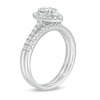 Thumbnail Image 3 of Previously Owned - 1 CT. T.W. Pear-Shaped Multi-Diamond Frame Bridal Set in 10K White Gold
