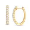 Thumbnail Image 1 of Previously Owned - 3/8 CT. T.W. Diamond Hoop Earrings in 10K Gold