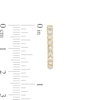 Thumbnail Image 3 of Previously Owned - 3/8 CT. T.W. Diamond Hoop Earrings in 10K Gold