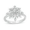 Thumbnail Image 1 of Previously Owned - Marilyn Monroe™ Collection 1/2 CT. T.W. Diamond Starburst Ring in 10K White Gold