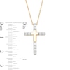 Thumbnail Image 4 of Previously Owned - Remixed Reimagined 1/4 CT. T.W. Diamond Cross Pendant in 10K Gold