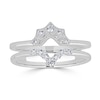 Thumbnail Image 0 of Previously Owned - 1/4 CT. T.W. Diamond Contour Solitaire Enhancer in 14K White Gold