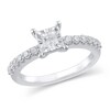 Thumbnail Image 1 of Previously Owned - 5/8 CT. T.W. Princess-Cut Diamond Engagement Ring in 10K White Gold