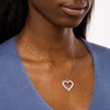 Thumbnail Image 2 of Previously Owned - 1 CT. T.W. Diamond Double Row Heart Pendant in 10K White Gold