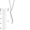 Thumbnail Image 4 of Previously Owned - Serena Williams jewelry  1/4 CT. T.W. Diamond Graduated Curved Drop Pendant in 10K White Gold