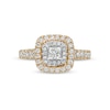 Thumbnail Image 4 of Previously Owned - 1 CT. T.W. Princess-Cut Diamond Double Frame Engagement Ring in 14K Gold (I/I2)