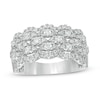 Thumbnail Image 1 of Previously Owned - 1 CT. T.W. Diamond Five Row Lattice Ring in 10K White Gold
