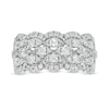 Thumbnail Image 4 of Previously Owned - 1 CT. T.W. Diamond Five Row Lattice Ring in 10K White Gold