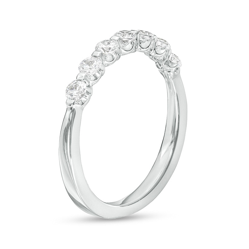 Main Image 3 of Previously Owned - 1/2 CT. T.W. Diamond Seven Stone Anniversary Band in 14K White Gold
